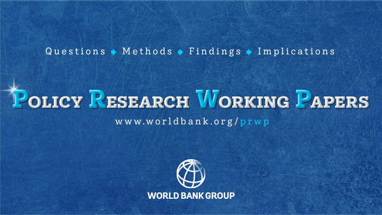 world bank policy research working papers