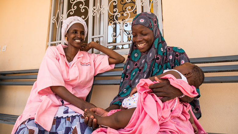 "The first woman to give birth here was so happy she named her daughter after me." Fatoumata Diallo, Mali. Photo: © Vincent Tremeau/World Bank