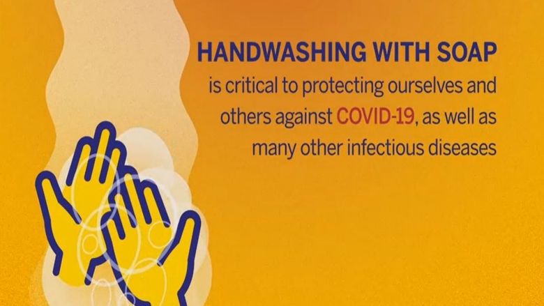 Handwashing with soap is the first line of defense against COVID-19