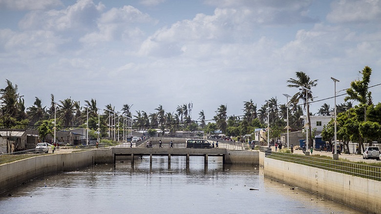 A stormwater drainage system helped build resilience in Beira, Mozambique.
