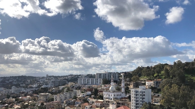 A view of Algiers, the capital of Algeria, from hotel El Aurassi.
