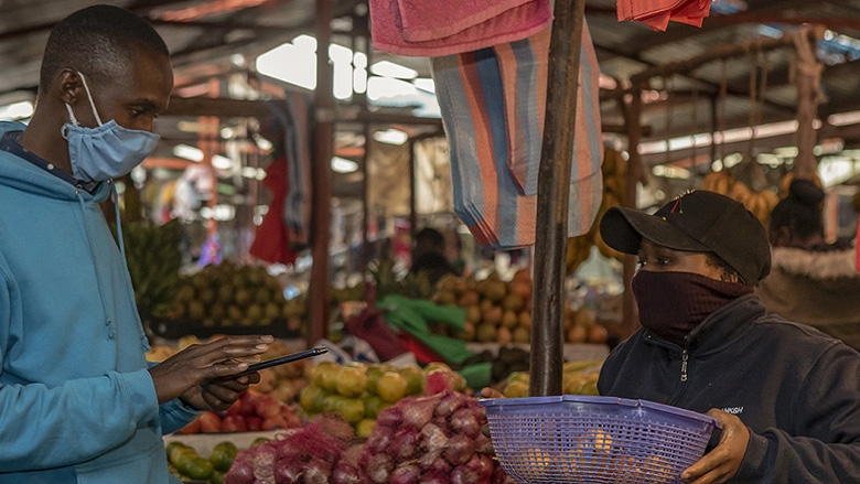 A market in Kenya