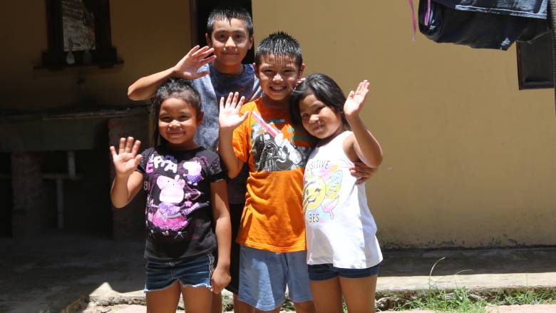 A family in La Guardia, Bolivia.