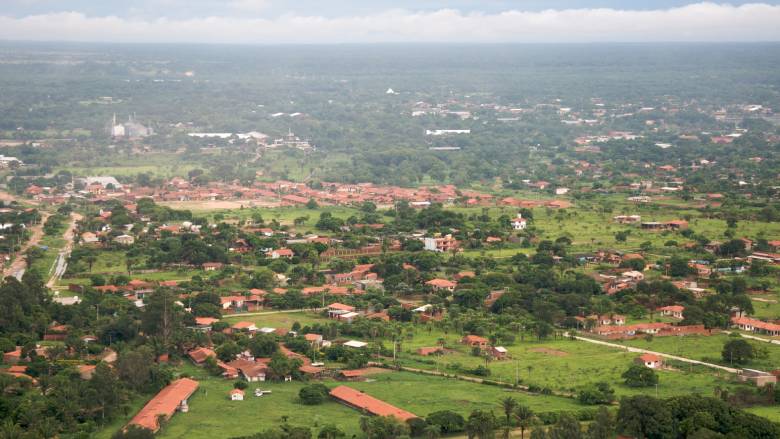 An overview of Santa Cruz, Bolivia.