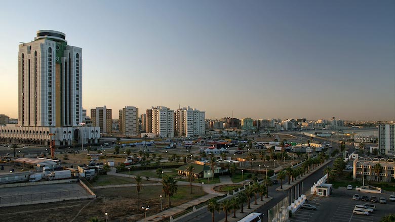 Aerial view from Tripoli, Libya.