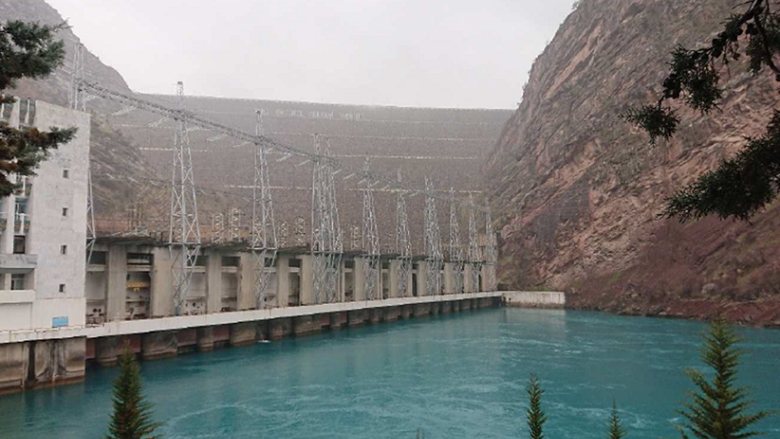 hydroelectric dams located along Tajikistan’s Vaksh River 