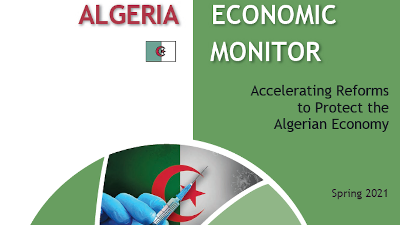Algerian Economic Monitor Report Page Cover (Spring 2021)