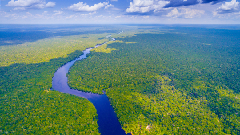 Amazon River in Brazil 