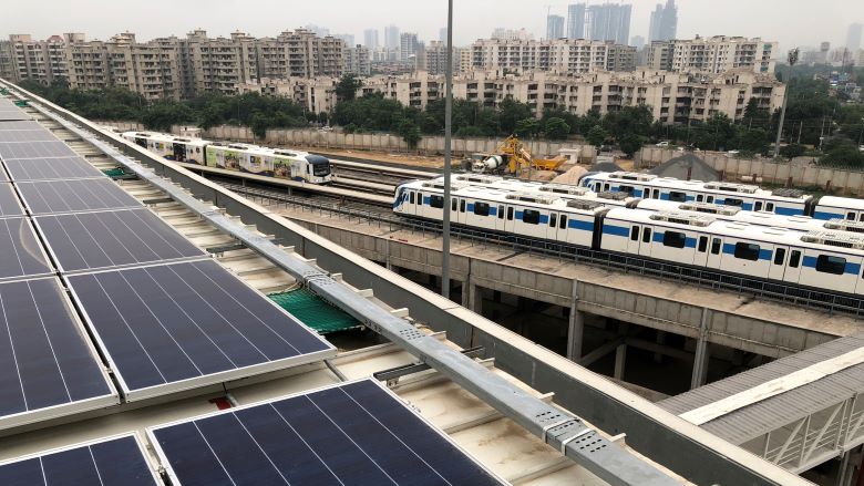 India's Rewa solar park powering the New Delhi metro rail system