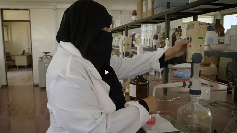 Amna Ali, Head of the Microbiology Laboratory, Sanitation Cooperation in Yemen.