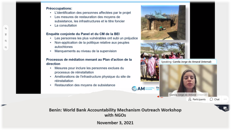 Accountability Mechanism Benin Outreach 2021
