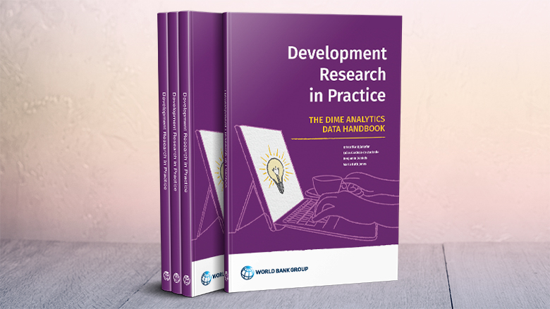 3d image of the Development research book cover