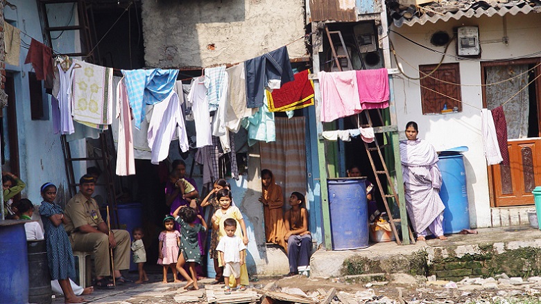 Residents of Dharavi Slum in Mumbai