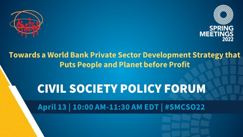 Session of the civil society policy forum 
