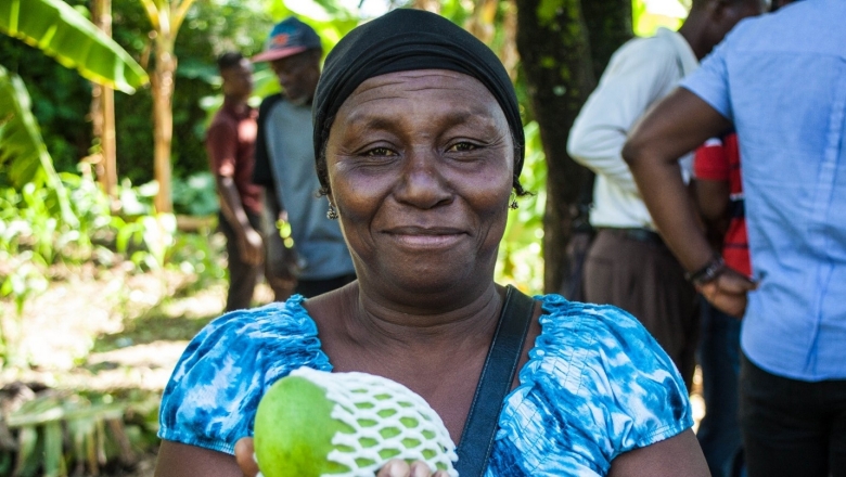 Mango farmer in Haiti