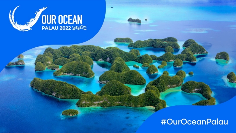 Our Ocean Summit in Palau promo card ocean view