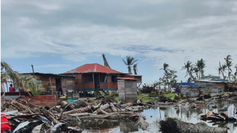 View of devastation in Nicaragua