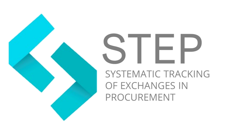 Logo: STEP (Systematic Tracking of Exchanges in Procurement)