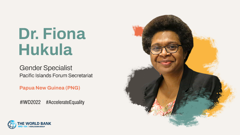 Dr. Fiona Hukula is a gender specialist at the Pacific Islands Forum Secretariat in Papua New Guinea