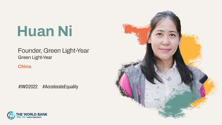 Huan Ni, Founder of a Chinese environmental organization called Green Light-Year 