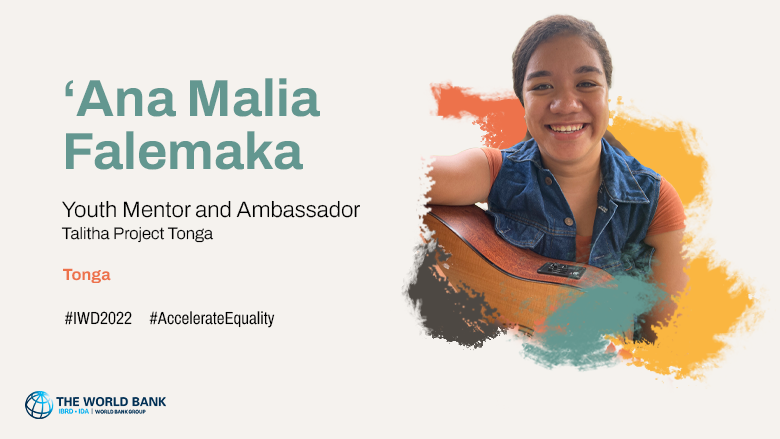 Ana Malia Falemaka is a Youth Mentor and Ambassador, Talitha Project Tonga