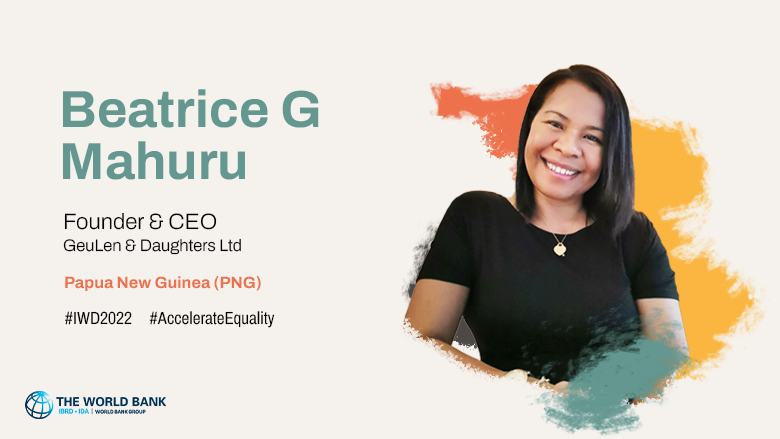Beatrice Mahuru is a business leader and former CEO of the Digicel Foundation in Papua New Guinea