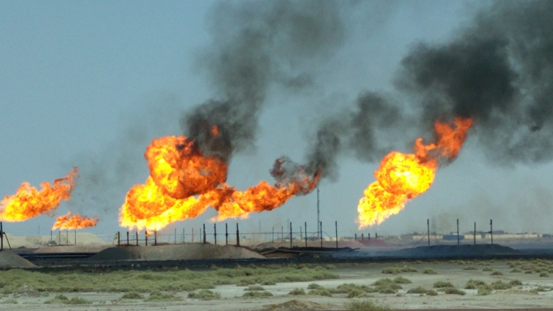 Gas flares in Iraq