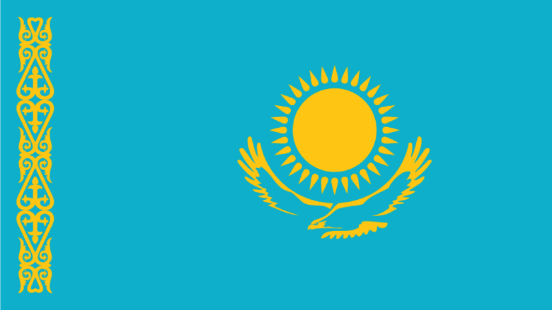 National flag of Kazakhstan