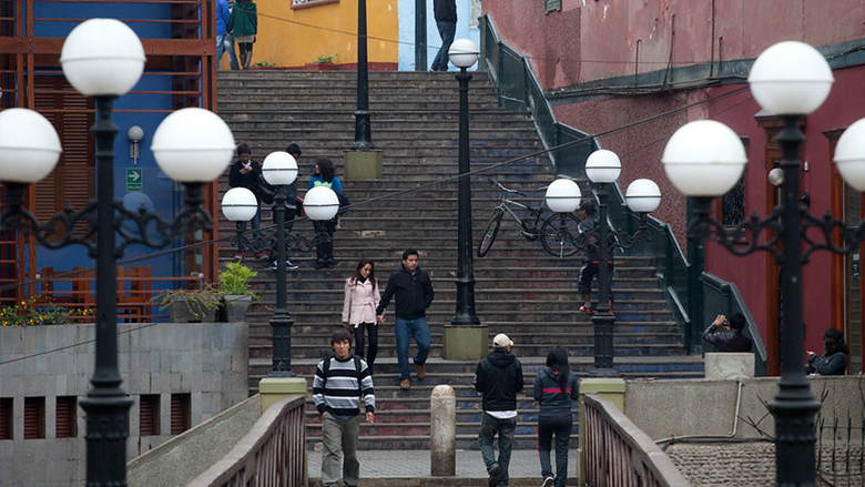 City street in Peru