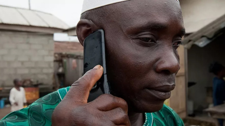 Raufu Alaka, chief in the fishing village of Orimedu (Lagos State)