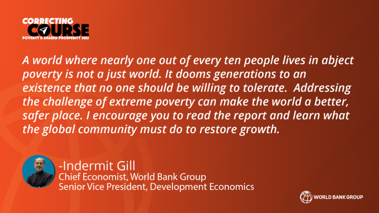 Quote from Indermit Gill on Poverty and Shared Prosperity