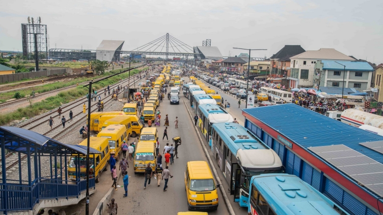 A bus park in Lagos, Nigeria. Credit: Elohor Egbane, SmartEdge