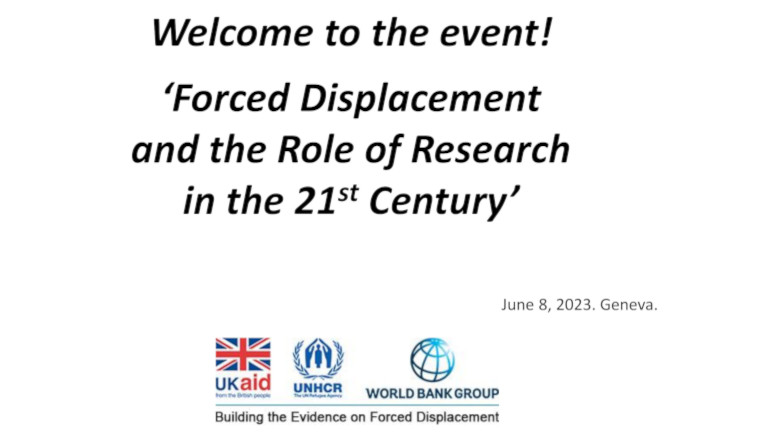 Forced Displacement and the Role of Research in the 21st Century