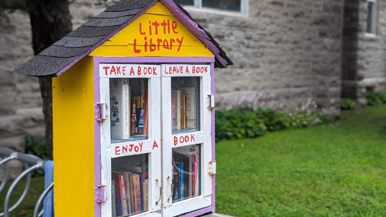 A little free library promotes community reading in Ottawa Canada
