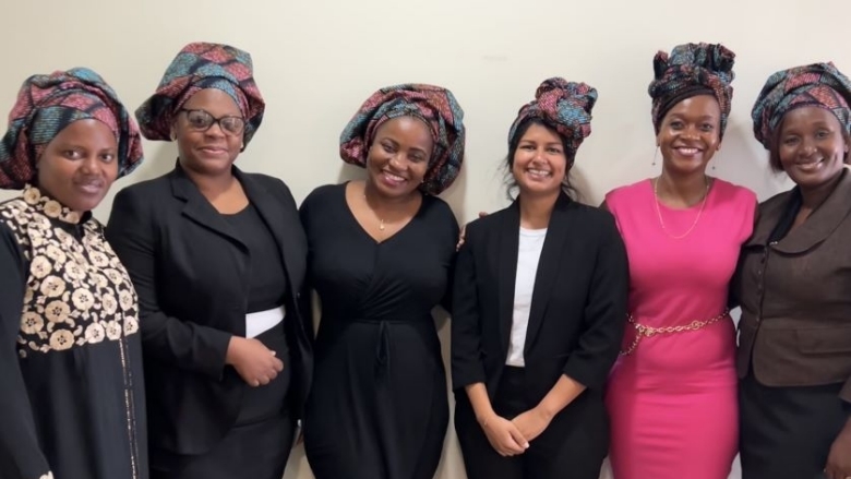 Officials at the Mozambique's Ministry of Finance and Economy and WB Staff celebrate Mozambique's International Women's Day