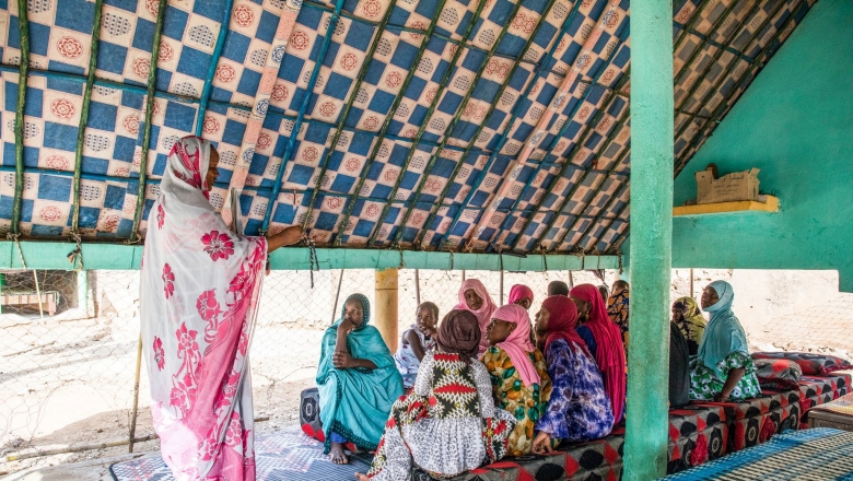 women at community meeting in Mauritania