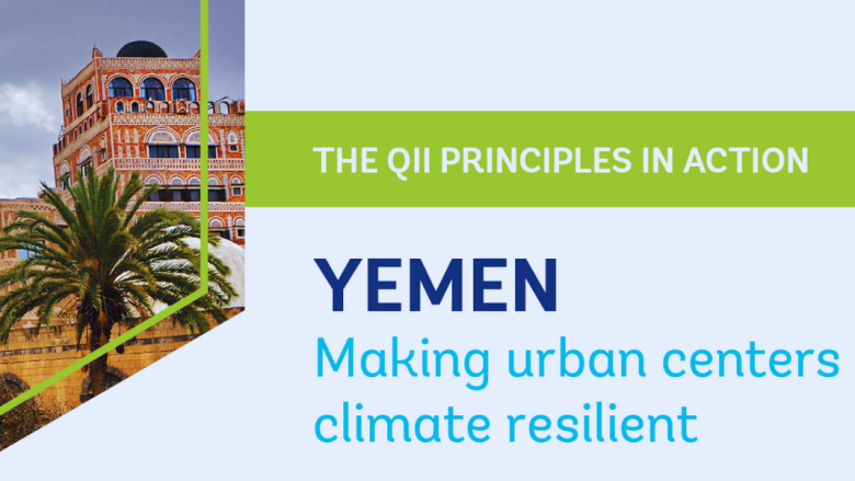 Making urban centers climate resilient in Yemen