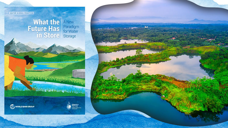 An Image of the cover pager of the What the Future Has in Store: A New Paradigm for Water Storage report