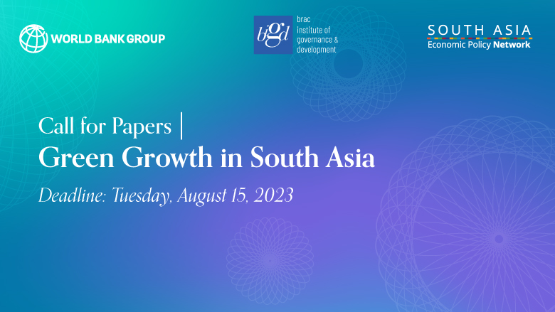 Call for proposal, green growth in South Asia