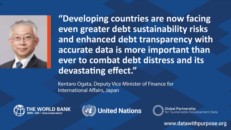 Kentaro Ogata: Enhanced debt transparency with accurate data is more important than ever to combat debt distress.