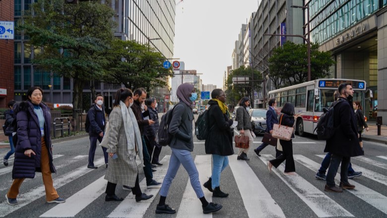 TDD_Participants walking street in Japan