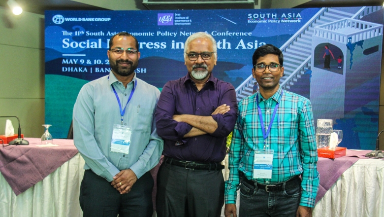 Group photo of three speakers