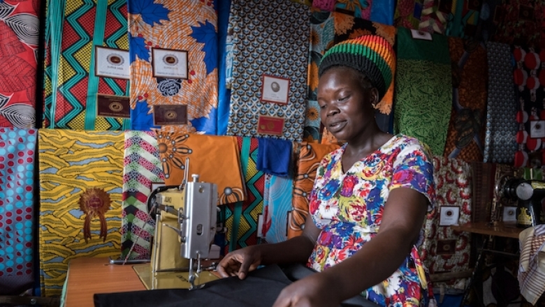 Woman in shop