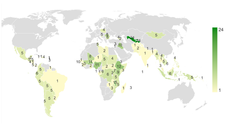 Dashboard coverage map April 2023