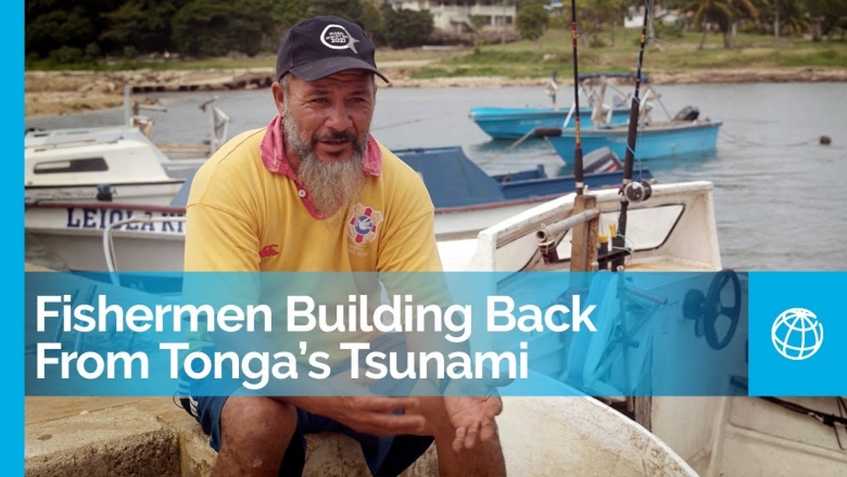 Fisherman building back from Tonga's tsunami