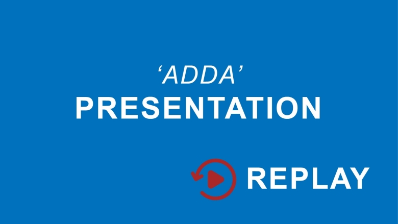 Blue button_Adda presentation