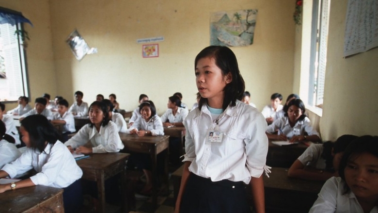 Stundents in Cambodia