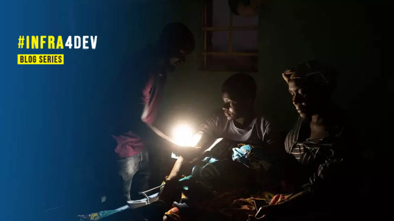 Infra4Dev blog series - image of people working through a power outage