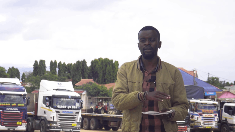 Jackson Mbilizi, transporter from Kibaigwa Maize market