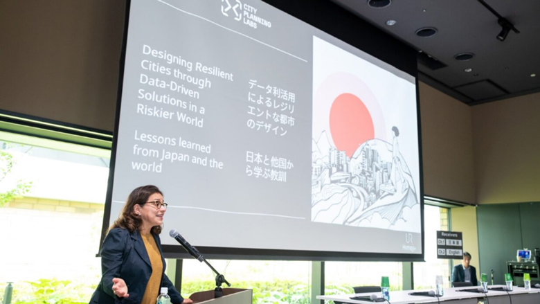 Angelica Nunez, Practice Manager of Urban, DRM, Resilience and Land Global Practice delivering the opening remarks during the